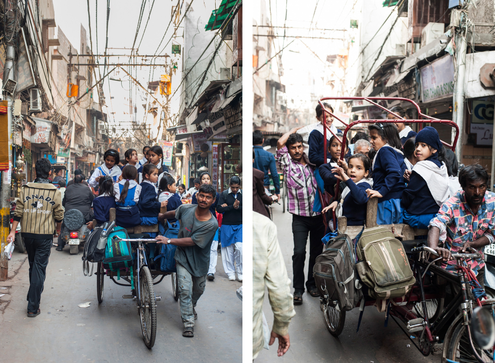 India Old Delhi rickshaw duo 1