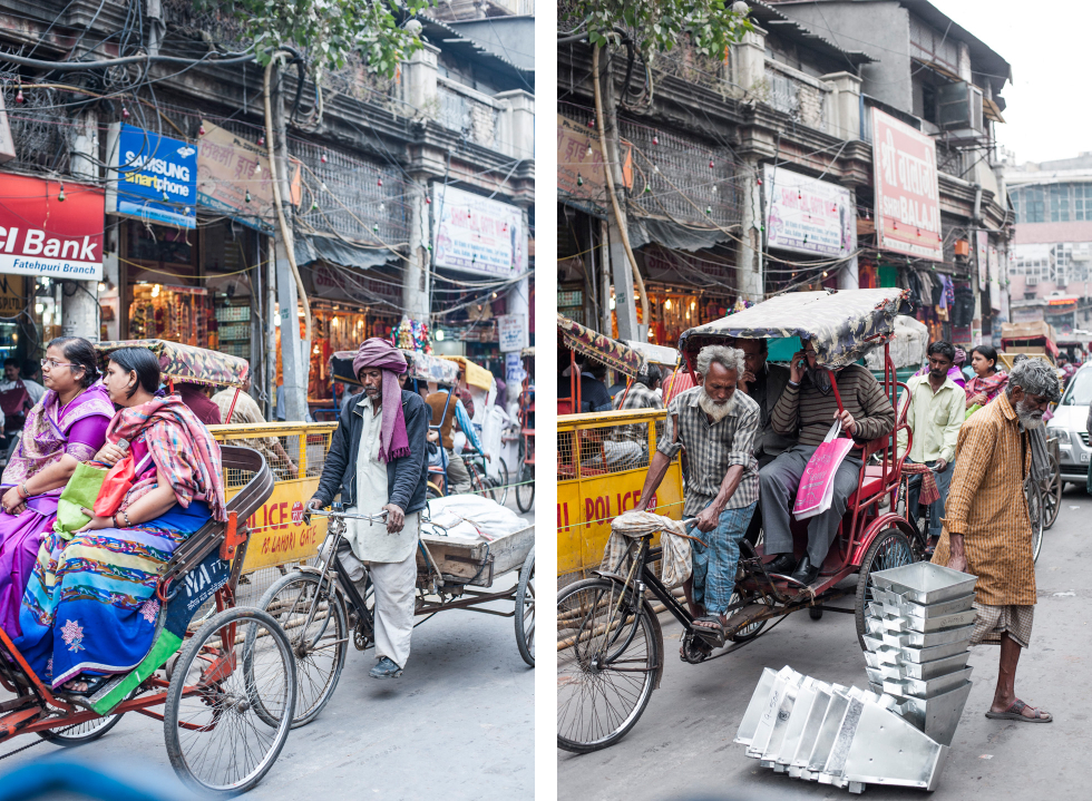 India Old Delhi rickshaw duo 3